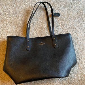 Coach City Tote -Black Leather